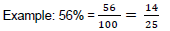 Image showing the conversion of a decimal to a fraction